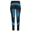 Blue Virgo Zodiac Sign Print High-Waisted Pocket Leggings