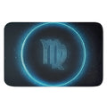 Blue Virgo Zodiac Sign Print Indoor Door Mat