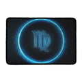 Blue Virgo Zodiac Sign Print Kitchen Mat
