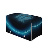 Blue Virgo Zodiac Sign Print Leather Tissue Box Cover