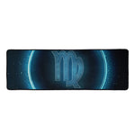 Blue Virgo Zodiac Sign Print Long Kitchen Mat