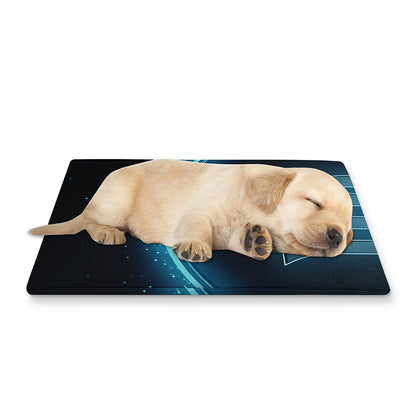 Blue Virgo Zodiac Sign Print Pet Cooling Mat Cover