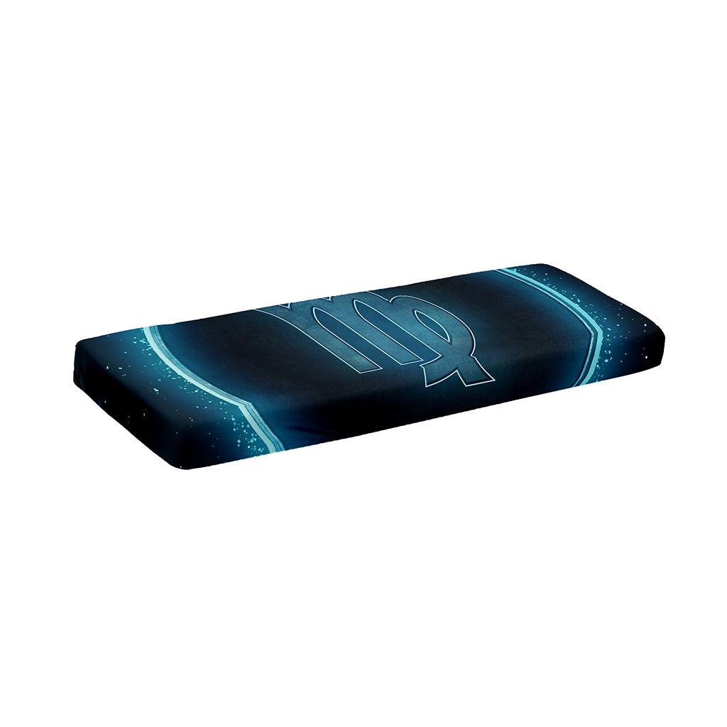 Blue Virgo Zodiac Sign Print Piano Keyboard Cover
