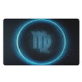 Blue Virgo Zodiac Sign Print Polyester Doormat