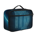 Blue Virgo Zodiac Sign Print Portable Lunch Bag