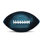 Blue Virgo Zodiac Sign Print Rugby Ball