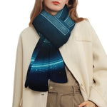 Blue Virgo Zodiac Sign Print Scarf