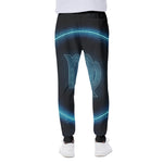 Blue Virgo Zodiac Sign Print Scuba Joggers