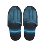 Blue Virgo Zodiac Sign Print Slippers