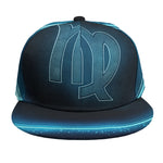 Blue Virgo Zodiac Sign Print Snapback Cap