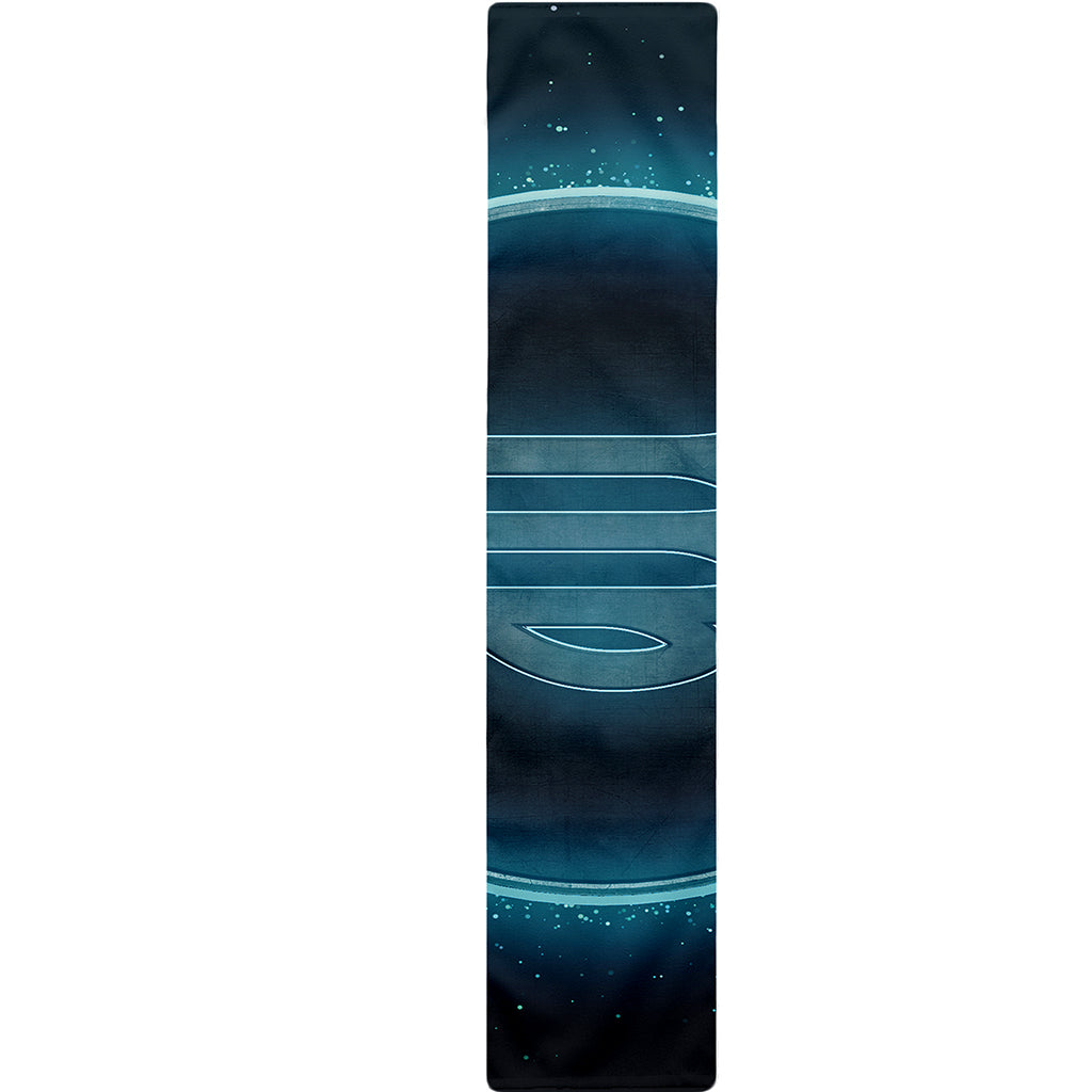 Blue Virgo Zodiac Sign Print Table Runner