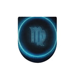 Blue Virgo Zodiac Sign Print Toilet Lid Cover