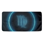 Blue Virgo Zodiac Sign Print Towel