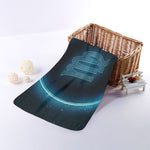 Blue Virgo Zodiac Sign Print Towel