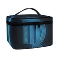 Blue Virgo Zodiac Sign Print Travel Makeup Bag