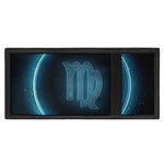 Blue Virgo Zodiac Sign Print Trifold Wallet