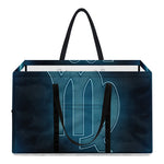 Blue Virgo Zodiac Sign Print Utility Tote Bag