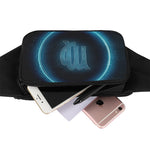 Blue Virgo Zodiac Sign Print Waist Bag
