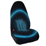 Blue Virgo Zodiac Sign Print Waterproof Car Seat Cover