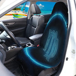 Blue Virgo Zodiac Sign Print Waterproof Car Seat Cover