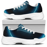 Blue Virgo Zodiac Sign Print White Chunky Shoes