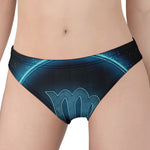 Blue Virgo Zodiac Sign Print Women's Panties