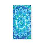 Blue Vishuddha Chakra Mandala Print Baby Crib Sheet
