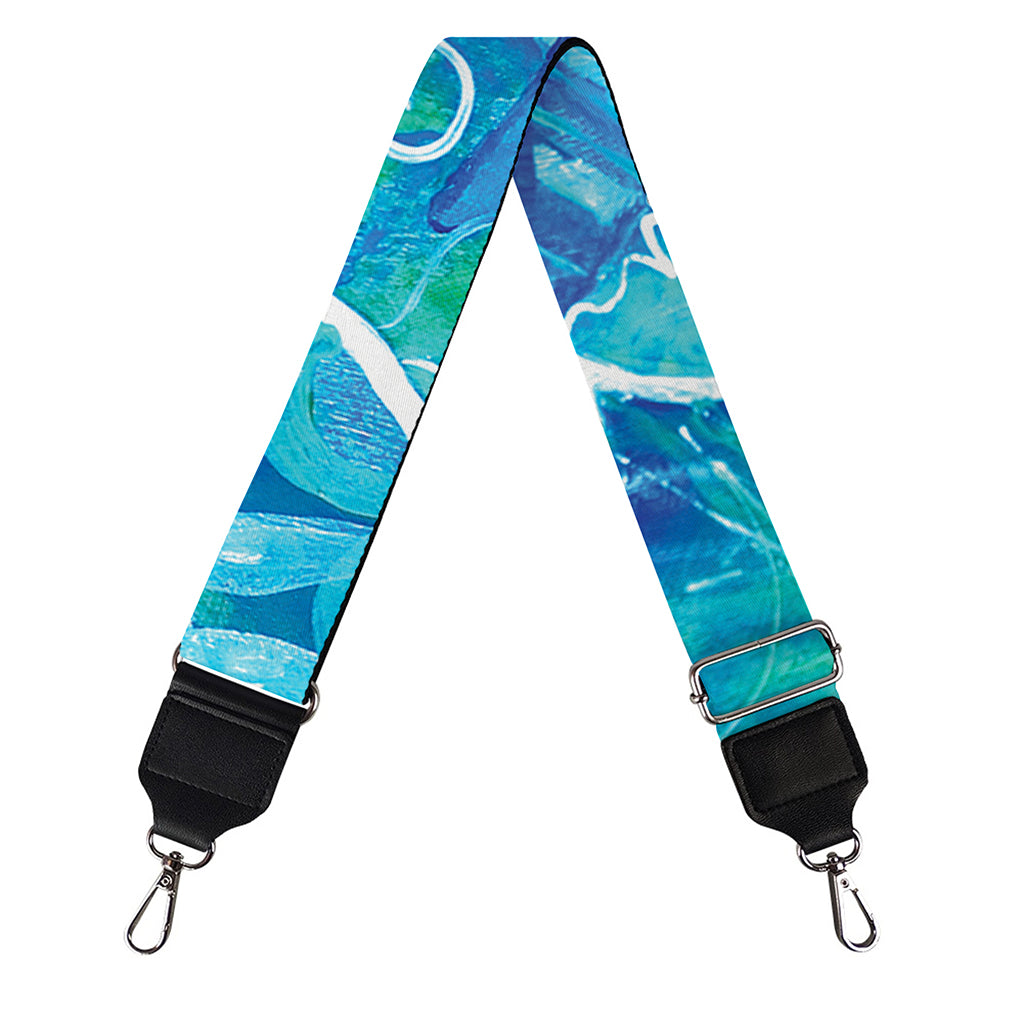 Blue Vishuddha Chakra Mandala Print Bag Strap