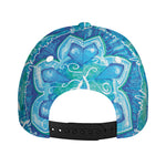 Blue Vishuddha Chakra Mandala Print Baseball Cap