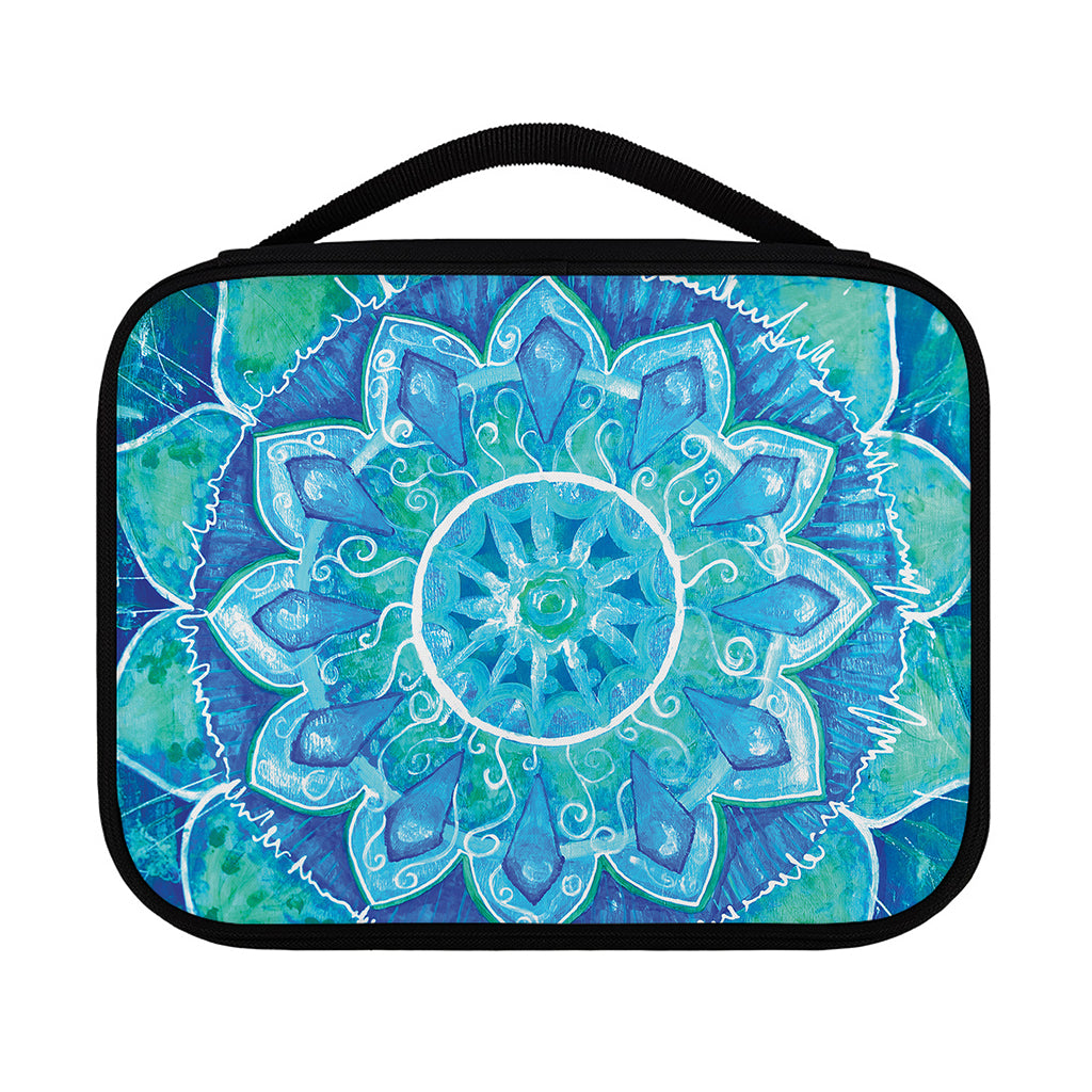 Blue Vishuddha Chakra Mandala Print Classic Bible Case