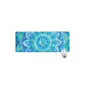 Blue Vishuddha Chakra Mandala Print Extended Mouse Pad