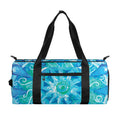 Blue Vishuddha Chakra Mandala Print Gym Bag