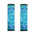Blue Vishuddha Chakra Mandala Print Handle Covers