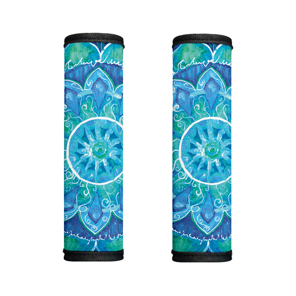 Blue Vishuddha Chakra Mandala Print Handle Covers