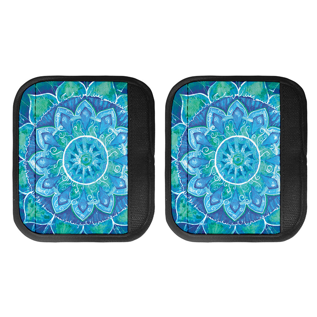 Blue Vishuddha Chakra Mandala Print Handle Covers