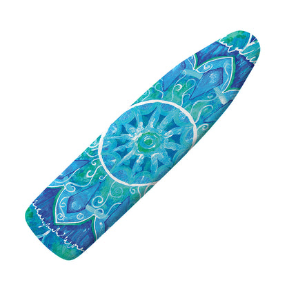Blue Vishuddha Chakra Mandala Print Ironing Board Cover