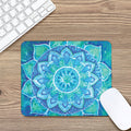 Blue Vishuddha Chakra Mandala Print Mouse Pad
