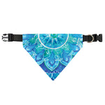 Blue Vishuddha Chakra Mandala Print Over The Collar Dog Bandana
