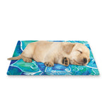Blue Vishuddha Chakra Mandala Print Pet Cooling Mat Cover