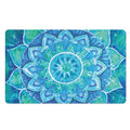 Blue Vishuddha Chakra Mandala Print Polyester Doormat
