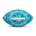 Blue Vishuddha Chakra Mandala Print Rugby Ball