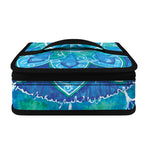 Blue Vishuddha Chakra Mandala Print Small Lunch Bag
