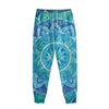 Blue Vishuddha Chakra Mandala Print Sweatpants