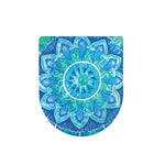 Blue Vishuddha Chakra Mandala Print Toilet Lid Cover