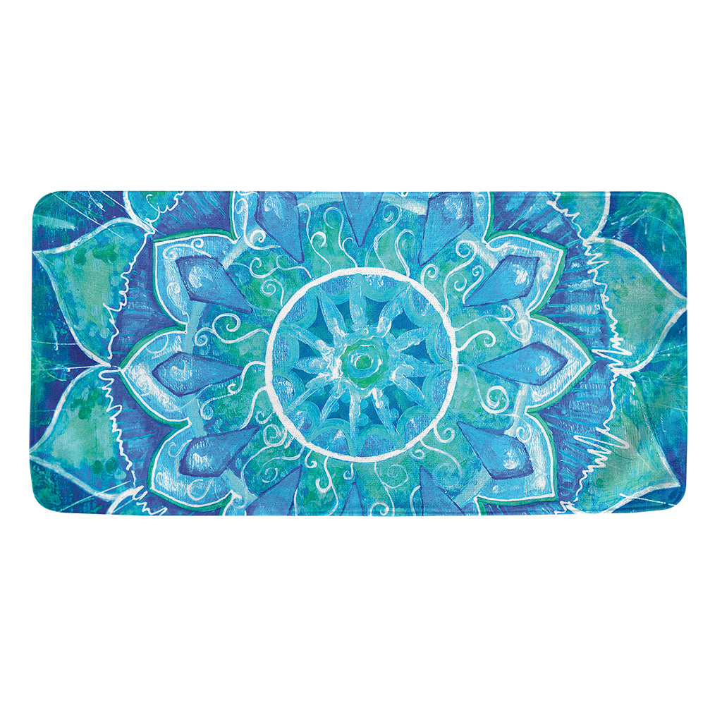 Blue Vishuddha Chakra Mandala Print Towel