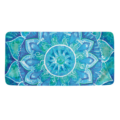 Blue Vishuddha Chakra Mandala Print Towel