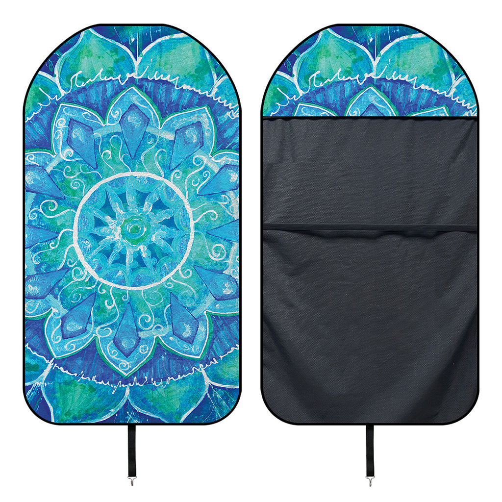 Blue Vishuddha Chakra Mandala Print Waterproof Car Seat Cover