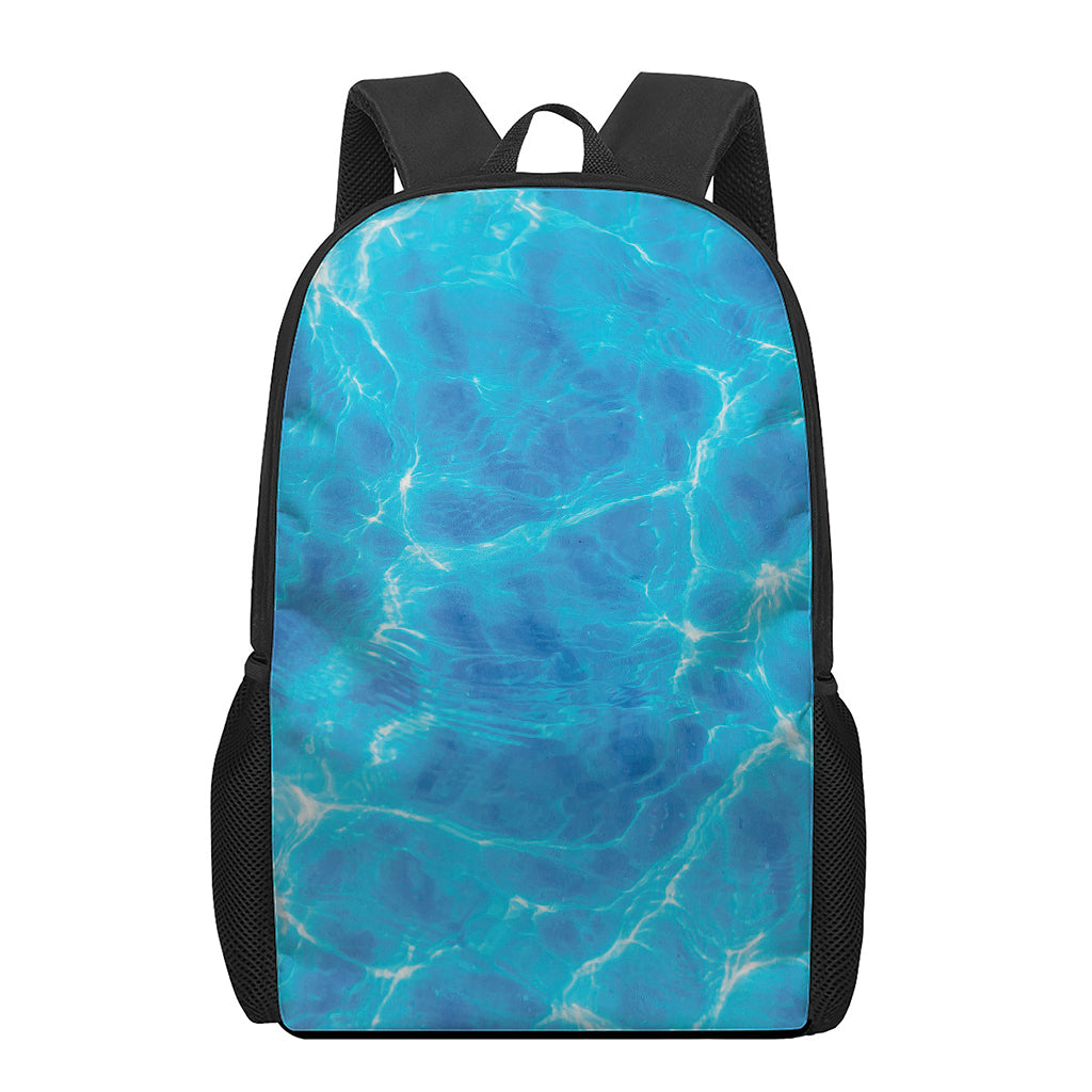 Blue Water Surface Print 17 Inch Backpack