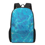 Blue Water Surface Print 17 Inch Backpack