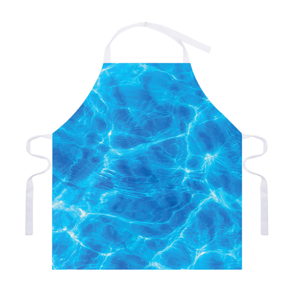 Blue Water Surface Print Adjustable Apron